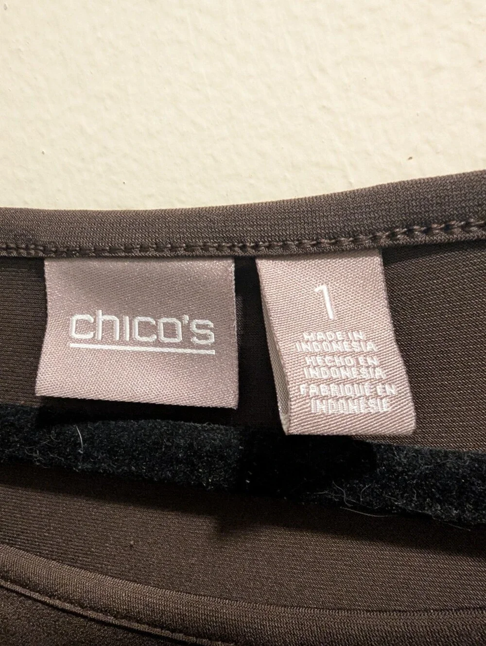 CHICO'S Francine Split Slv Maxi DRESS SOLID ROCKLEDGE BROWN- 1 (M/8)